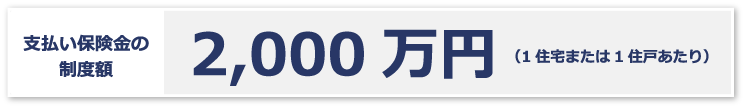 支払い保険金の制度額